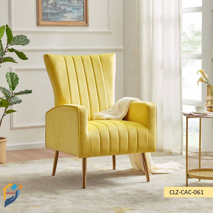 Mahagony wood golden duco paint PU leather fabric upholstered