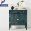 Mordan Elegant Entry Way Cabinet Made of Solid Mahogony Wood, Canadian OAK Veneer with Duco paint finished as per picture