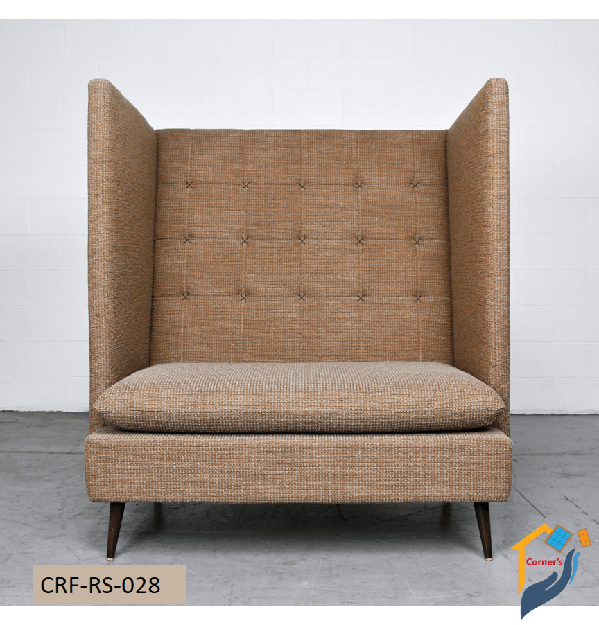 Restaurant Couch made of Mahogony wood leg Garjon inner seat rubber foam with Velvet fabric.