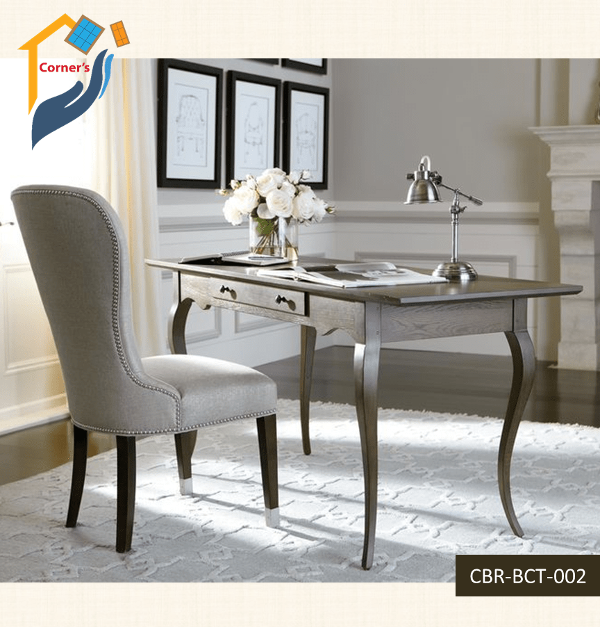 Bedroom reading table made of Solid seasoned Mahagony Wood leg. Canadian OAK veneer MDF top. Best quality hardware's. Lacquer paint finish.