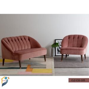 Sofa set Mahagony wood quality rubber foam fabric leather
