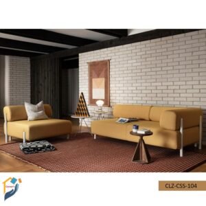 Sofa set Mahagony wood quality rubber foam fabric leather