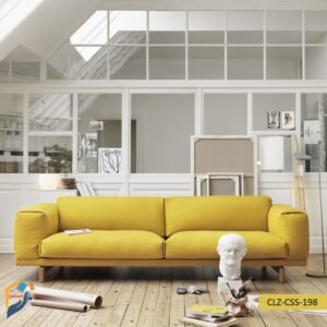 Sofa set MS quality rubber foam fabric leather