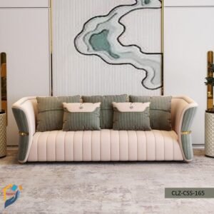 Sofa set Mahagony wood quality rubber foam fabric leather