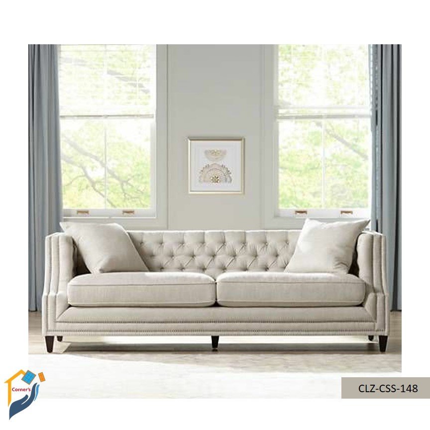 Sofa set Mahagony wood quality rubber foam fabric leather