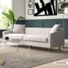 Sofa set Mahagony wood quality rubber foam fabric leather