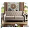 Sofa set Mahagony wood quality rubber foam fabric leather