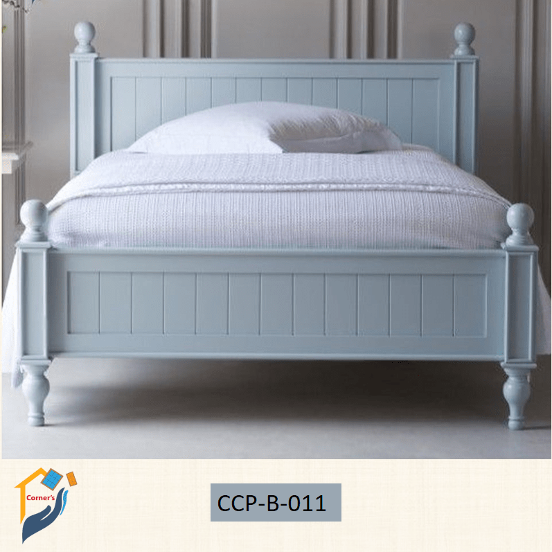 Bed solid Mahagony wood and Canadian OAK veneer MDF with Duco paint finish, while the inner frame is made of Garjan wood.