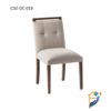 Modern Dining Chair made of Mahogony Wood with lacquer polish seat rubber foam with velvet fabric.