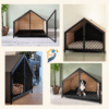 DOG HOUSE made of Melamine board MS box and Flat bar made front door part