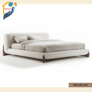 Bedroom bed made of solid Mahagony wood, PLY Board and head board tufted with fabric and foam. As per picture.