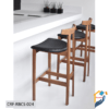 Bar Counter Stool made of Mahogony wood inner frame plywood seat rubber foam with PU leather.