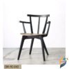 Restaurant Chair made of Mahogony wood with lacquer polish inner Gorjon Gamari seat rubber foam with velvet fabric.