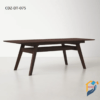 Dining table made of Mahogony wood with lacquer polish.