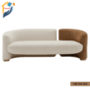 Bedroom sofa made of Mahagony wood. Inner frame with Garjan and Gamari wood. Seat and back with rubber foam and velvet fabric.