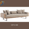 Modern Stylish Contemporary Sofa Mahagony Solid Wood Lacquer Finish Quality rubber foam Leg Base are made of MS Box