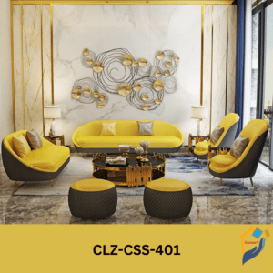 Sofa set MS quality rubber foam fabric leather