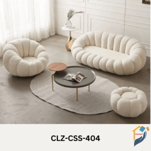 Sofa set quality rubber foam fabric leather