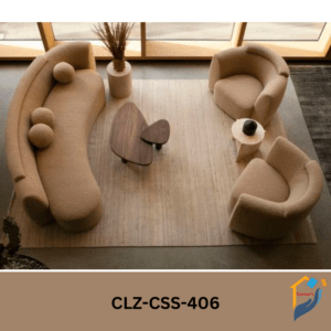 Sofa set quality rubber foam fabric leather