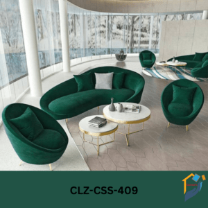 Sofa set quality rubber foam fabric leather