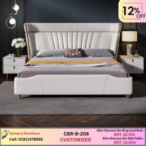 Bedside table made of solid Mahagony wood, Ply board while perfectly upholstered with foam and fabric / pu leather modern unique attractive simple