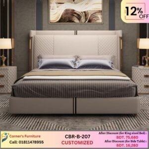 Bedside table made of solid Mahagony wood, Ply board while perfectly upholstered with foam and fabric / pu leather modern unique attractive simple