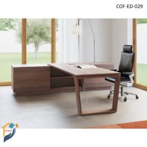 executive desk Canadian OAK Veneer MDF Lacquer Polish ms leg