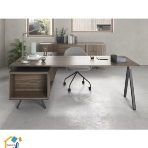 executive desk Melamine coated chip board Metal leg SIDE TABLE
