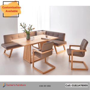 Dining table with solid wood elegant aesthetic modern contemporary design exclusive eye-catchy attractive sophisticated beautiful unique beautiful