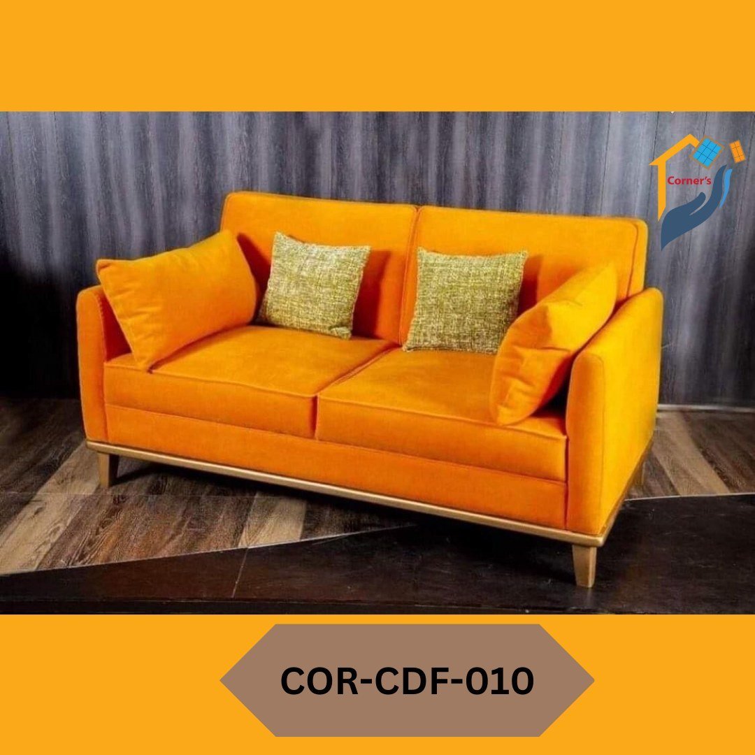 double seater Mahogany wood foam with /velvet fabric.