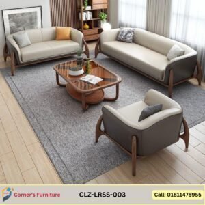 center table The structure Mahogony wood with 10mm glass