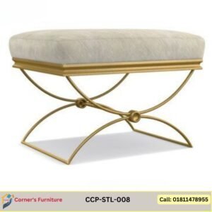 stool with MS pipe Upholstered with PU leather/velvet