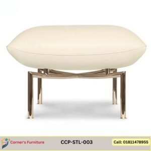 stool with MS pipe Upholstered with PU leather/velvet