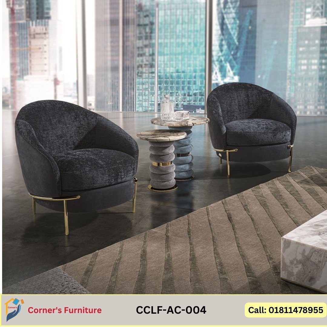 Armchair Leg is made of Docu painted MS in Gold color