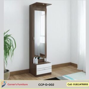 Dressing table Made of Canadian OAK veneer mdf with duco paint finish, as per picture. The Leg and Leg base is made of Mahgony wood with lacquer finish.