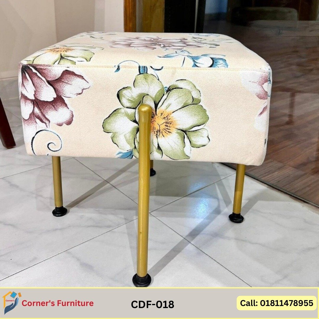 Stool Legs are made of MS pipe with golden duco paint. beautiful elegant simple aesthetic