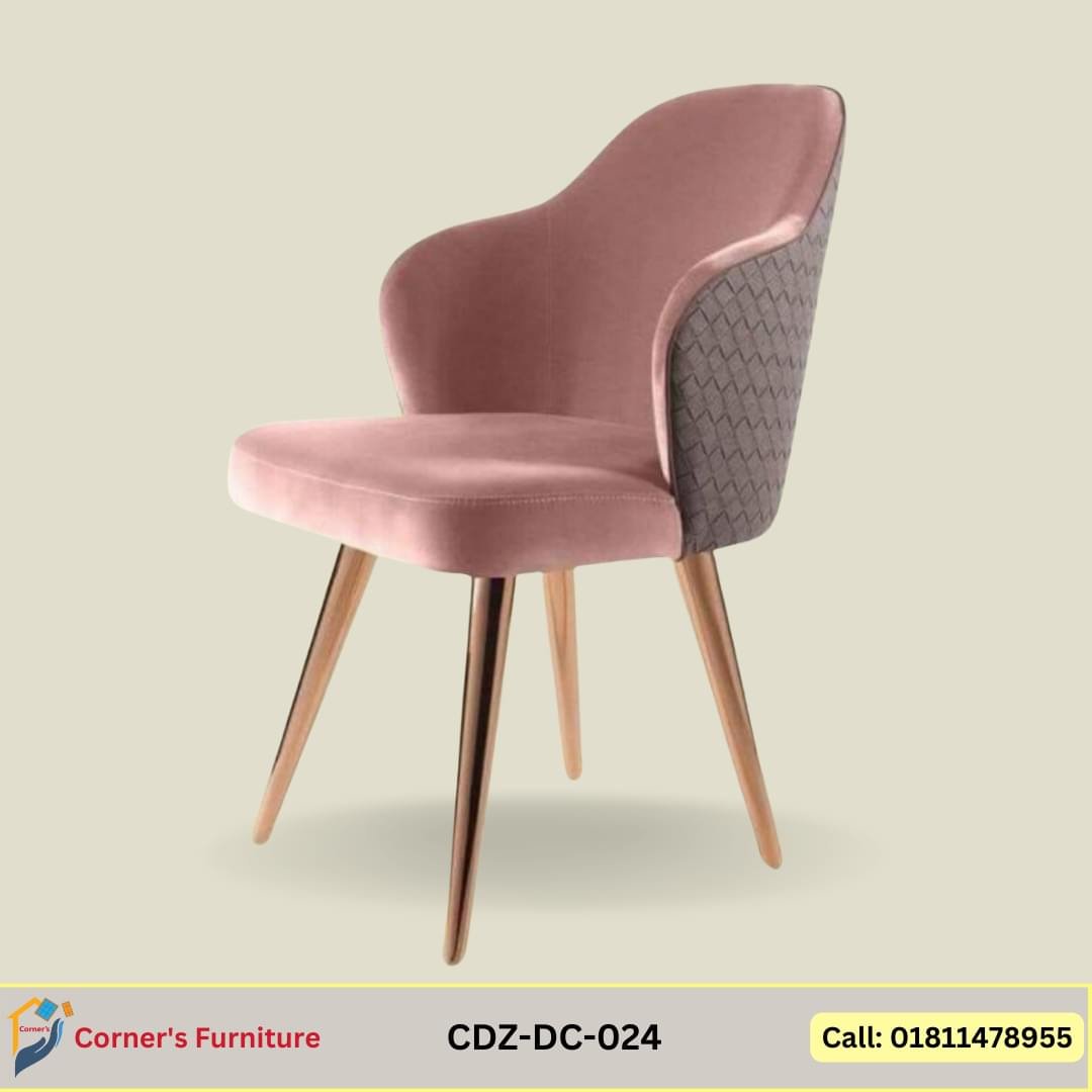 Modern Dining Chair made of Mahogony Wood with Lacquer polish seat rubber foam with PU leather.