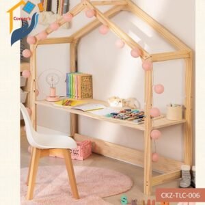 Kids table made of solid MAHAGONY wood, Canadian oak veneer mdf board with duco paint finish. As per picture. modern simple