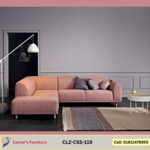 L Shaped Sofa Leg and leg base made of Mahagony wood. Inner frame Garjan wood ply wood. contemporary elegant aesthetic sophisticated decorative
